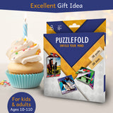Puzzlefold Origami Kit Puzzle Games - 100 Puzzles, 200 Sheets Brain Puzzles for Adults, Teens, Paper Folding Challenge, Brain Teasers for Adults, Kids Ages 12-14 Teenagers, Teen Girls & Teen Boys