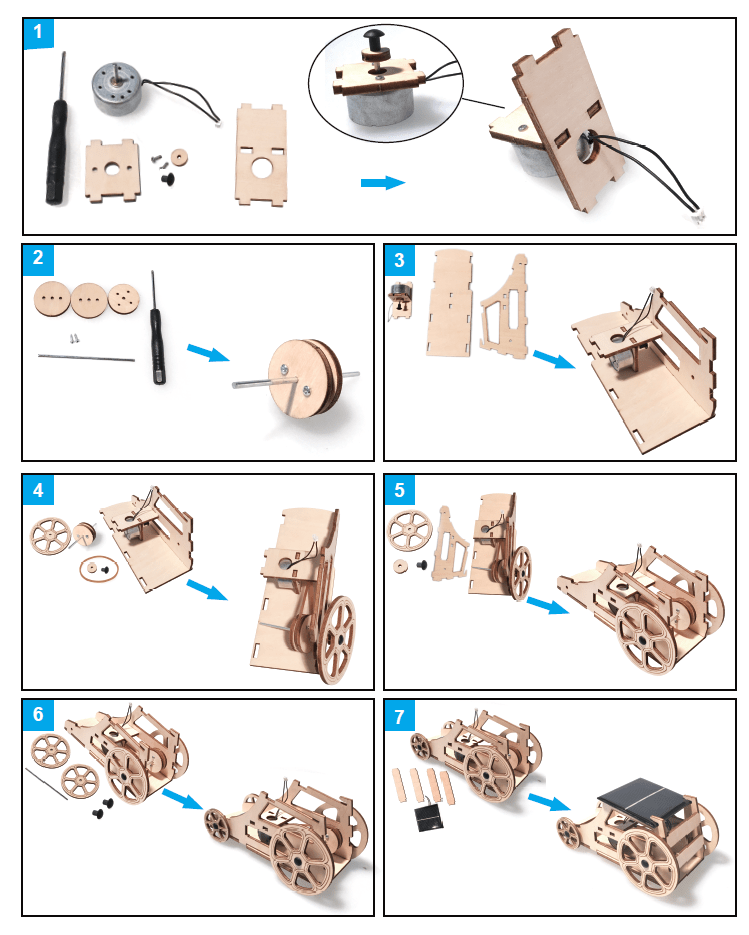 DIY Solar Car Kit Wooden (Free Shipping) - Smartstoy