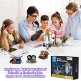 3D Space Puzzle Kit | Solar System, Shuttle & Rover STEM Educational Toy for Kids