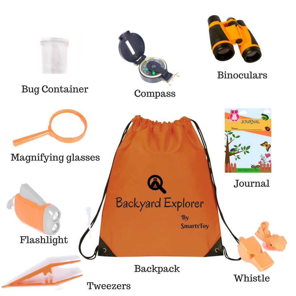 Backyard Explorer Kit - Great Nature learning toy for Camping, Hiking and Gift - Smartstoy